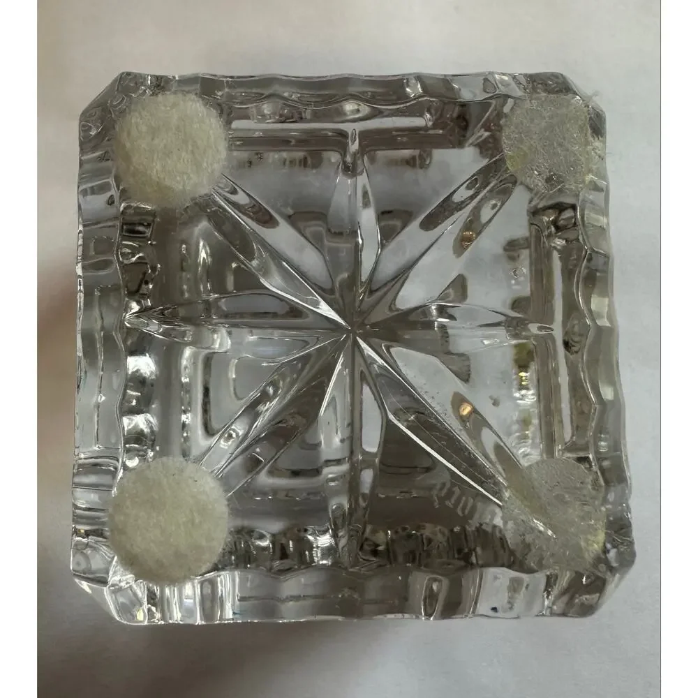 Waterford Crystal ABC Alphabet Baby Block Paperweight Signed Ireland 2